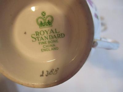 Vintage China Cups & Saucers Royal Standard Bavaria Germany Miterteich