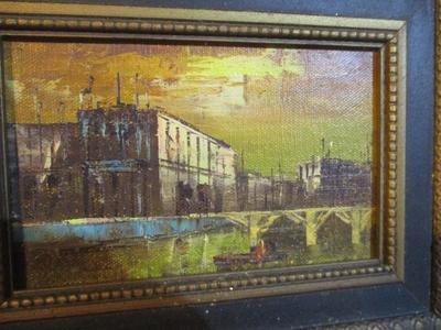 Antique Pair Of Convex Bubble Glass Dried Flowers Hummel Art Paintings & Prints