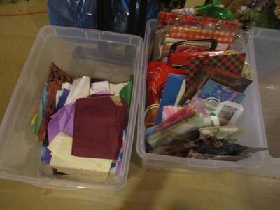 Assortment Of Various Sizes Of Gift Bags & Tissue Paper