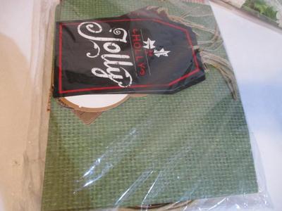 Holiday Burlap Bags Snowman Treat Bags