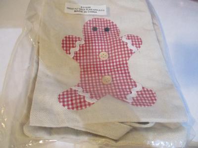 Holiday Burlap Bags Snowman Treat Bags