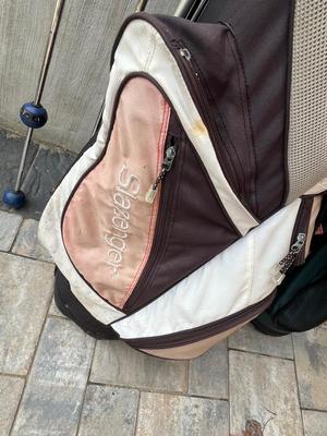 LOT 81G: Golf Collection - Bags, Clubs, Balls, Tees, Trainers, Travel Bag