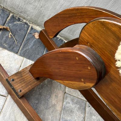 LOT 82G: Vintage Wooden Rocking Horse