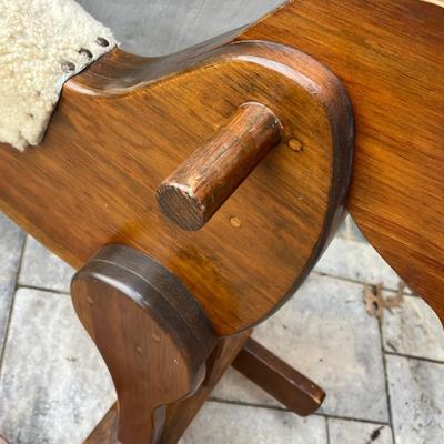 LOT 82G: Vintage Wooden Rocking Horse