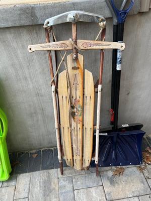 LOT 85G: Winter Work and Play - Sleds and Snow Shovels