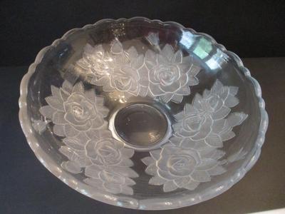 Studio Nova Crystal Flower Etched Bowl