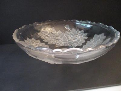 Studio Nova Crystal Flower Etched Bowl
