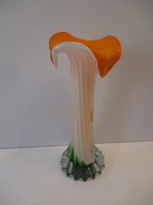 Approx 8" Tall A. Dal Borgo Murano Glass Vase