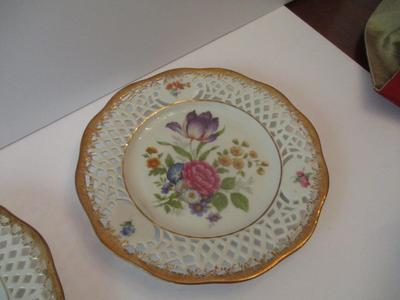 Vintage Arabella Atelier Porzellan Tea Cups & Saucers & Dessert Plate #4