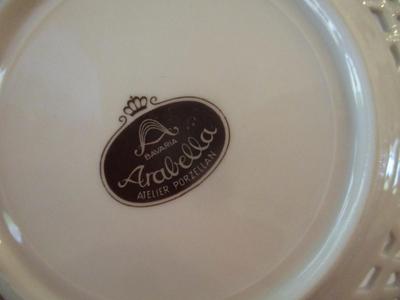 Vintage Arabella Atelier Porzellan Tea Cups & Saucers & Dessert Plate #4