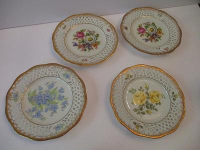 Vintage Arabella Atelier Porzellan Tea Cups & Saucers & Dessert Plate #5