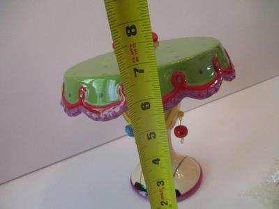 Appletree Sugar High Social By Babs Ceramic Center Piece/Cake Stand Approx 7" Tall