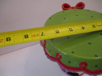 Appletree Sugar High Social By Babs Ceramic Center Piece/Cake Stand Approx 7" Tall