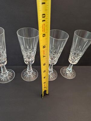 4 - Galway Crystal CLIFDEN Fluted Champagne Goblets Cut Base #6
