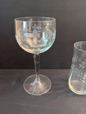 11 - Crystal Wine Glass & Princess House Heritage 10 Oz Glasses #11