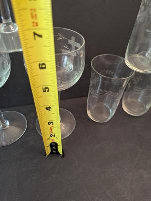11 - Crystal Wine Glass & Princess House Heritage 10 Oz Glasses #11