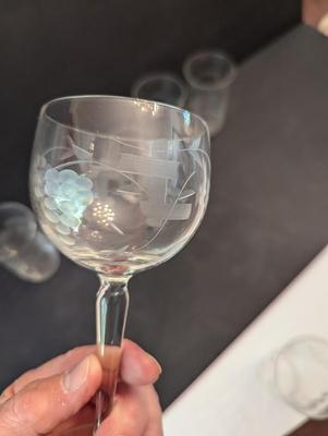 11 - Crystal Wine Glass & Princess House Heritage 10 Oz Glasses #11