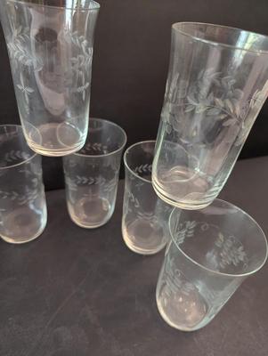 11 - Crystal Wine Glass & Princess House Heritage 10 Oz Glasses #11