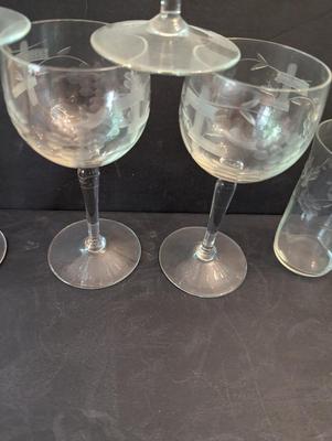 11 - Crystal Wine Glass & Princess House Heritage 10 Oz Glasses #11