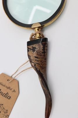 Indian Handcrafted Bone Handled Magnifying Glass