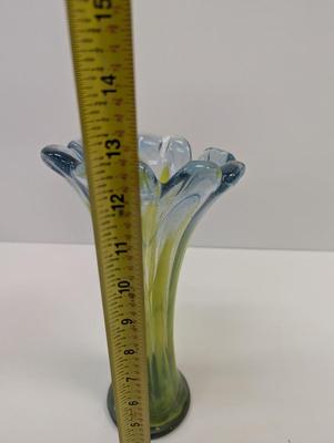 Vintage Decorative Hand Blown Murano Style Glass Vase #28