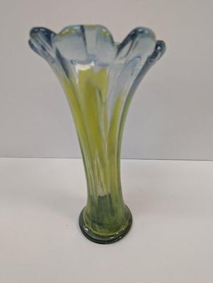 Vintage Decorative Hand Blown Murano Style Glass Vase #28