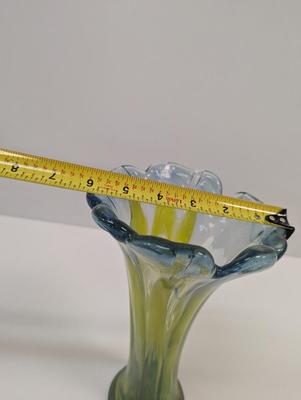 Vintage Decorative Hand Blown Murano Style Glass Vase #28