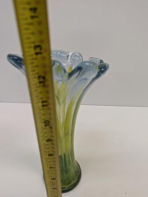 Vintage Decorative Hand Blown Murano Style Glass Vase #28