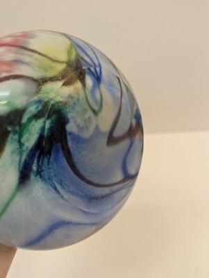 Swirled Multi-Color Glass Bud Vase #30