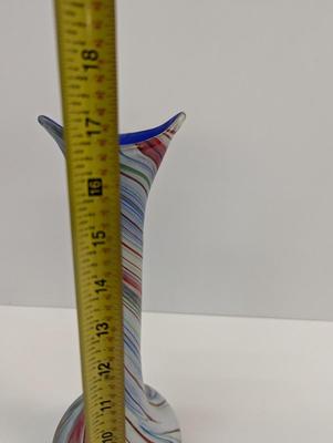 Swirled Multi-Color Glass Bud Vase #30