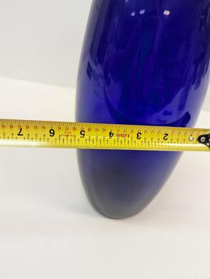 Vintage Hortensja Poland Cobalt Blue Art Glass Style Vase #31