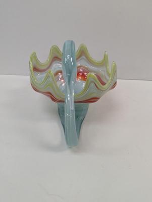 Vintage Murano Style Glass Swan Bird Bowl #39