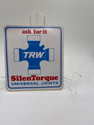 Vintage Automotive Equipment Sticker - TRW SilenTorque Universal Joints