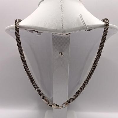 LOT 2: Midas 925 Designer Ring with 14K Accents, Sterling Heart Earrings & 925 Italy Sterling Chain and Slide Pendant with Lapis...