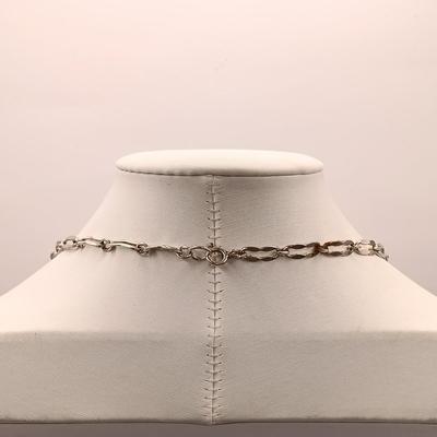 LOT 5: Vintage GW 925 Sterling Chunky Puffy Link Abstract Modernist Statement Necklace 68g