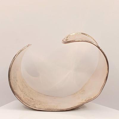 LOT 7: Vintage ATI 925 Mexico Sterling Cuff with Brass Highlights 48.9g