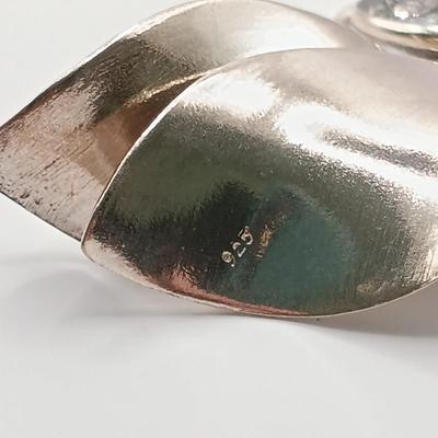 LOT 8: Vintage 925 Sterling Frog Pendant Necklace 15.5g with 925 Sterling Earrings 13.3gtw