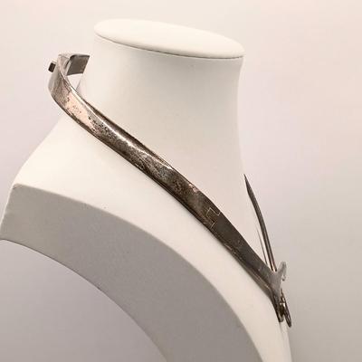 LOT 11: Vintage Taxco 925 Mexico Hinged Choker 103.6g