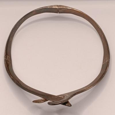 LOT 11: Vintage Taxco 925 Mexico Hinged Choker 103.6g