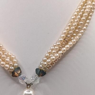 LOT 14: Collection of Feaux Pearl Costume Necklaces