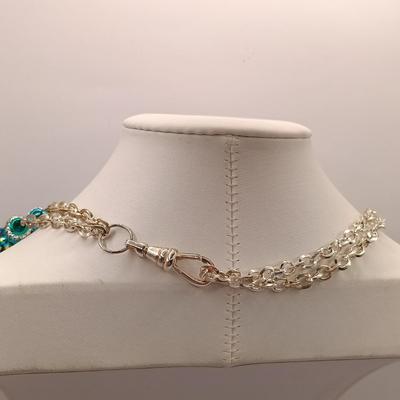 LOT 15: Vintage Hand-Painted Fleur-de-lis Glass Bead Necklace, Seŕefina 3-Strand Necklace & More