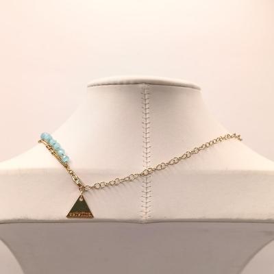 LOT 15: Vintage Hand-Painted Fleur-de-lis Glass Bead Necklace, Seŕefina 3-Strand Necklace & More