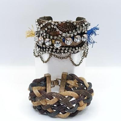 LOT 19: Alva Studios Museum Reproductions Catfish Brooch, Stone and Metal Bead Necklace, Anthropologie Tassel Necklace & More