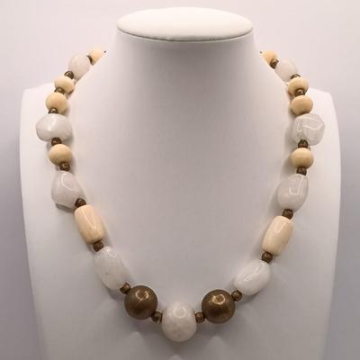 LOT 19: Alva Studios Museum Reproductions Catfish Brooch, Stone and Metal Bead Necklace, Anthropologie Tassel Necklace & More