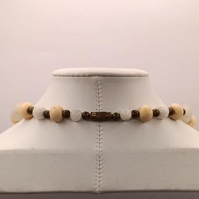 LOT 19: Alva Studios Museum Reproductions Catfish Brooch, Stone and Metal Bead Necklace, Anthropologie Tassel Necklace & More