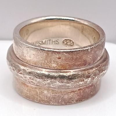 LOT 22: Vintage Sterling and Carnelian Necklace with Metalsmiths 925 Sterling Ring 17.8g Sz 7