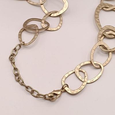 LOT 24: Monet Link Chain Necklace, Venôme Link Chain Necklace, Crown Trifari Snake Chain Necklace & More