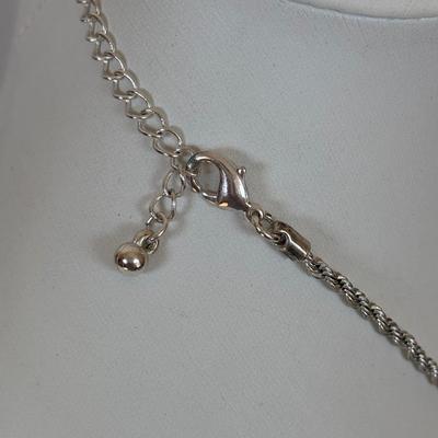 LOT 56: Betsy Johnson Bejeweled Statement Necklace along with Silvertone Staement Necklaces