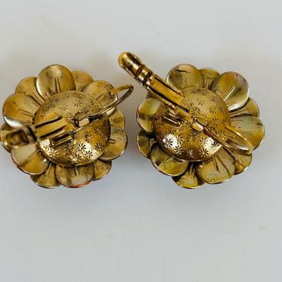 LOT 60: Gold-tone Floral & Beaded Necklace, Stretch Bracelet, Pierced Earrings, J Crew Multi-Strand Necklace & More