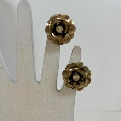 LOT 60: Gold-tone Floral & Beaded Necklace, Stretch Bracelet, Pierced Earrings, J Crew Multi-Strand Necklace & More